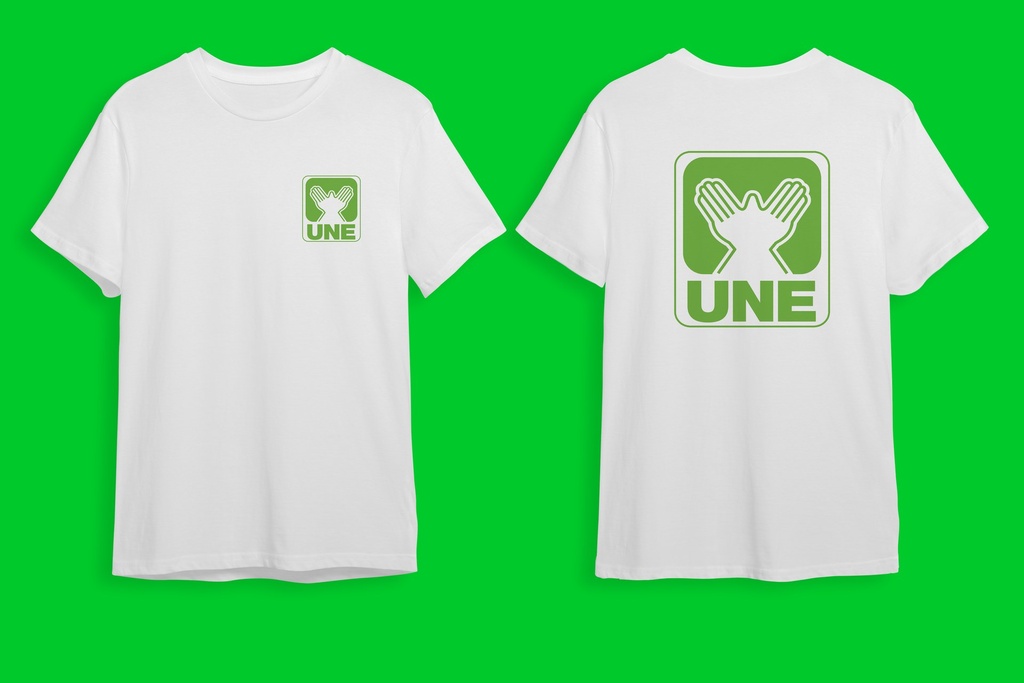 Camiseta algodon UNE - blanca (S)