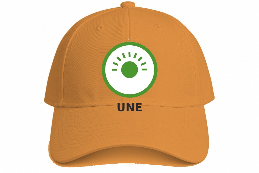 Gorra bordada UNE - naranja