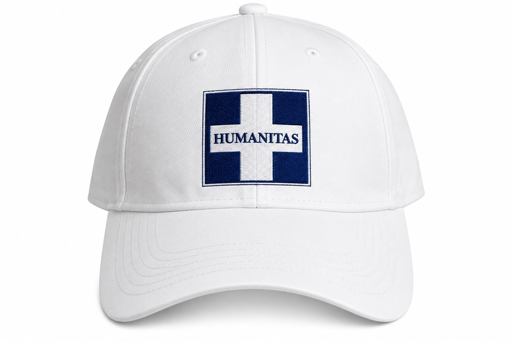 Gorra bordada HUMANITAS - blanca